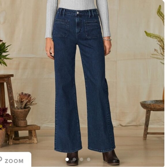 NWT Driftwood Wide Leg Flare Trouser Jeans Size 27 - Picture 1 of 12